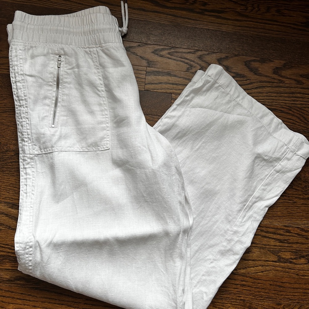 Athleta Cabo linen wide leg pants, 10T